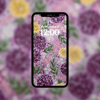 #4 CC Signature Purple Hydrangea Phone Background/Wallpaper #4 CC Signature Purple Hydrangea Phone Background/Wallpaper