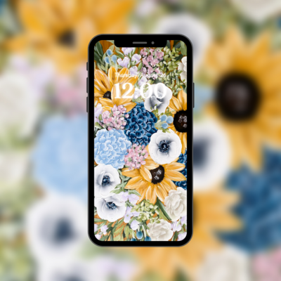 #16 Wild Blooms Background/Wallpaper