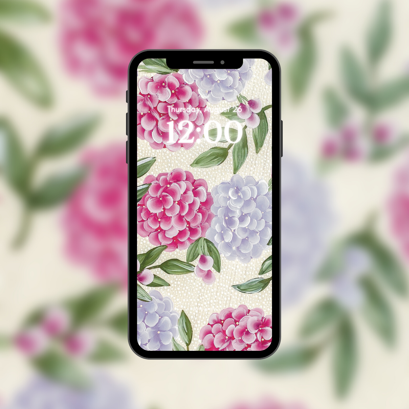 #7 Pink + Lavender Hydrangea Phone Background/Wallpaper #7 Pink + Lavender Hydrangea Phone Background/Wallpaper