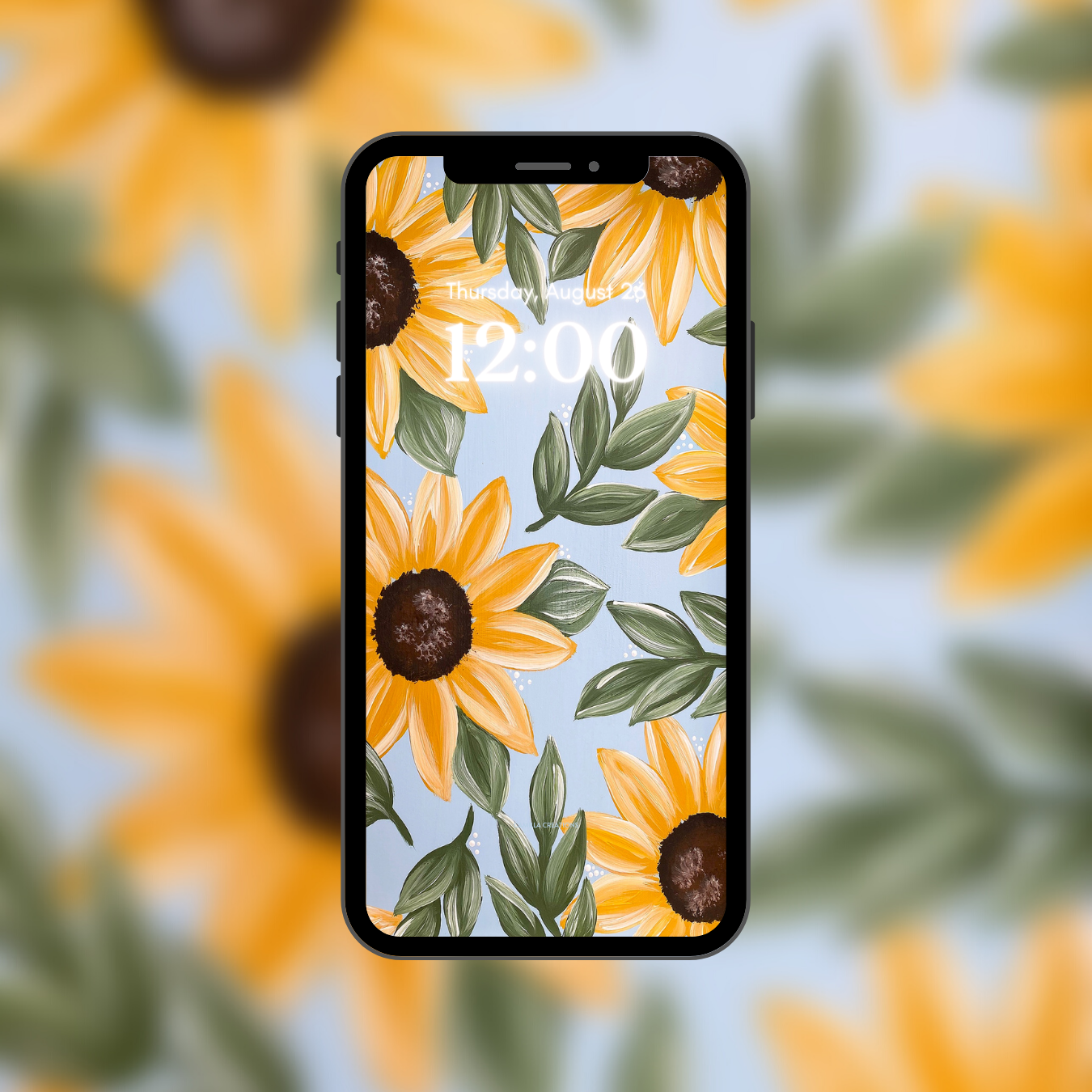 #27 Sunflower Blues Background/Wallpaper