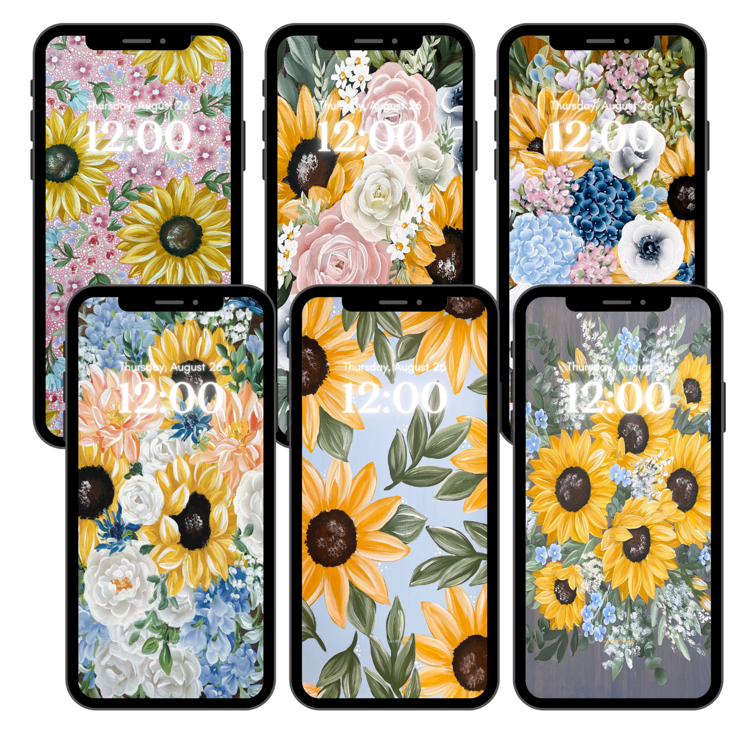 SUNFLOWER LOVER BUNDLE Background/Wallpaper (6 total)