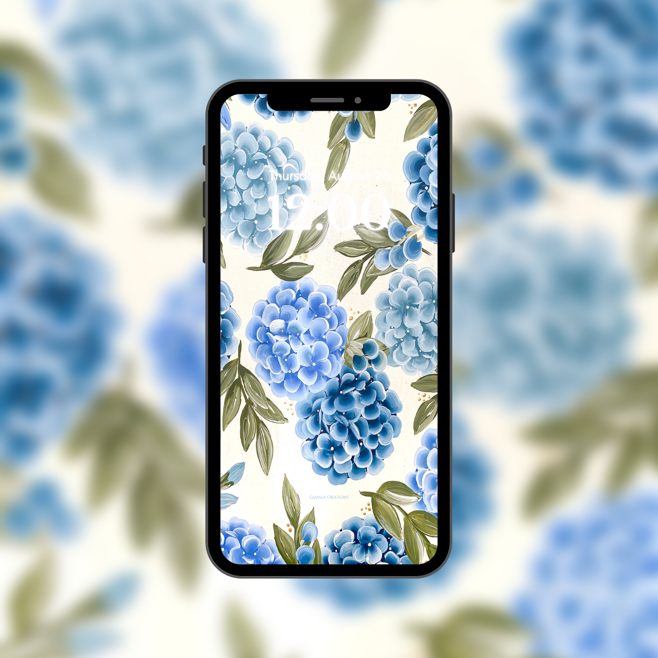 #19 Airy Blue Hydrangea Background/Wallpaper #19 Airy Blue Hydrangea Background/Wallpaper