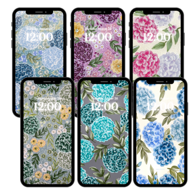 HYDRANGEA LOVER BUNDLE Background/Wallpaper (6 total) HYDRANGEA LOVER BUNDLE Background/Wallpaper (6 total)