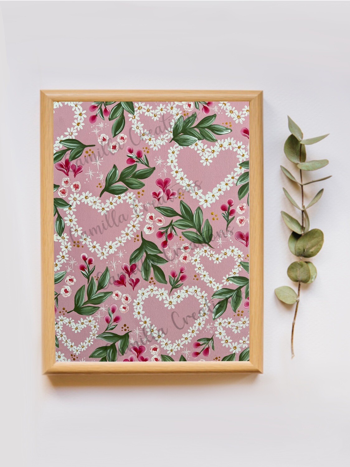 #56 Valentine's Day Daisy Floral Print