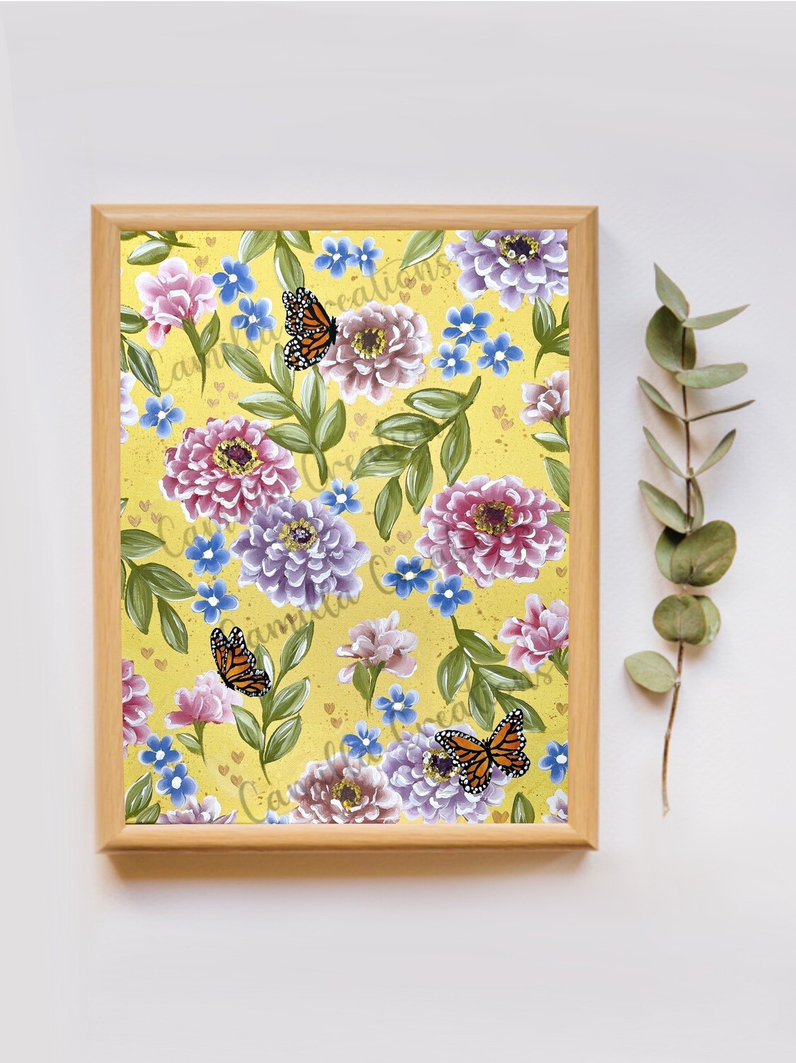 #64 Bright Spring Hydrangea Floral Print