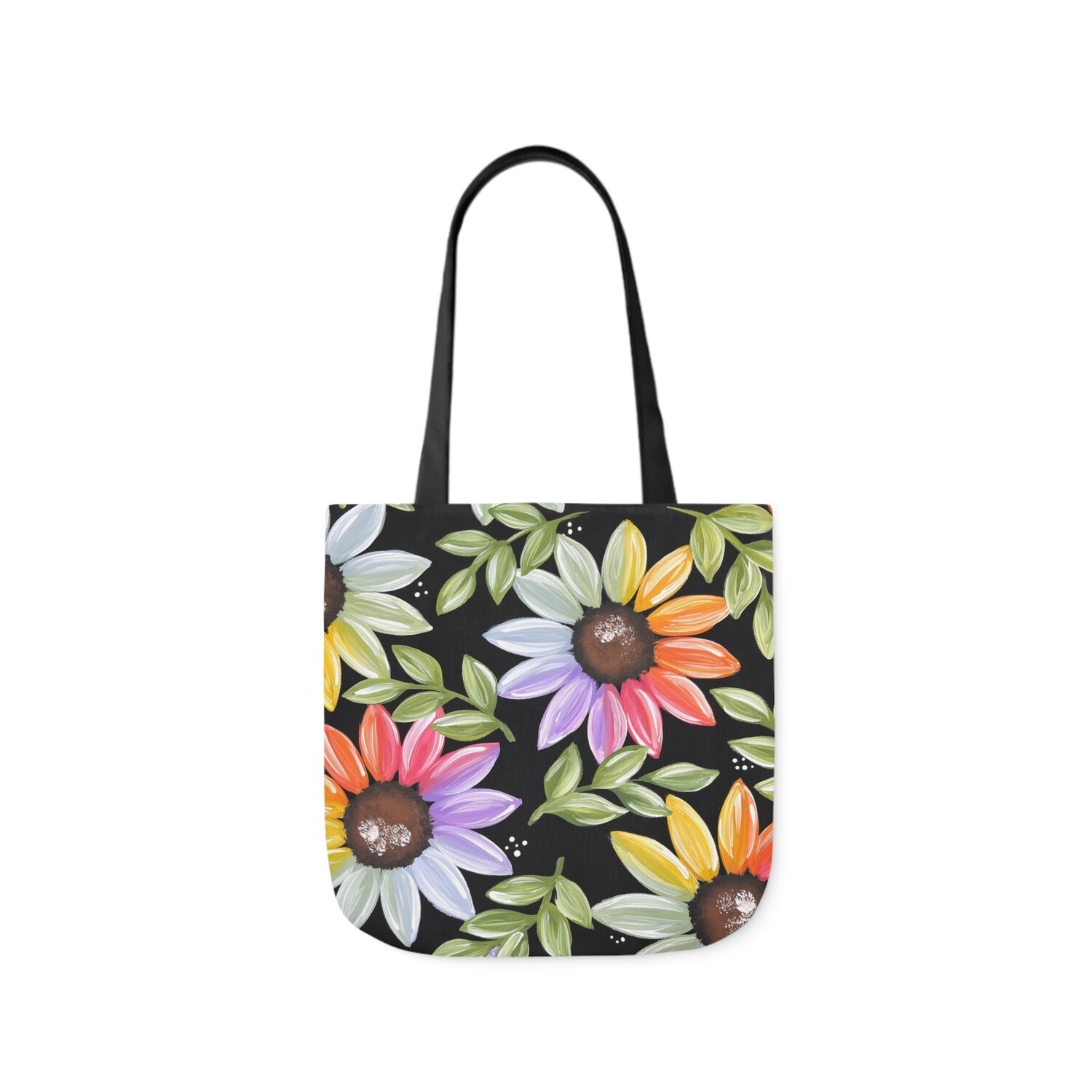 Rainbow Sunflower Tote Bag Rainbow Sunflower Tote Bag, SIZE: 13" x 13"