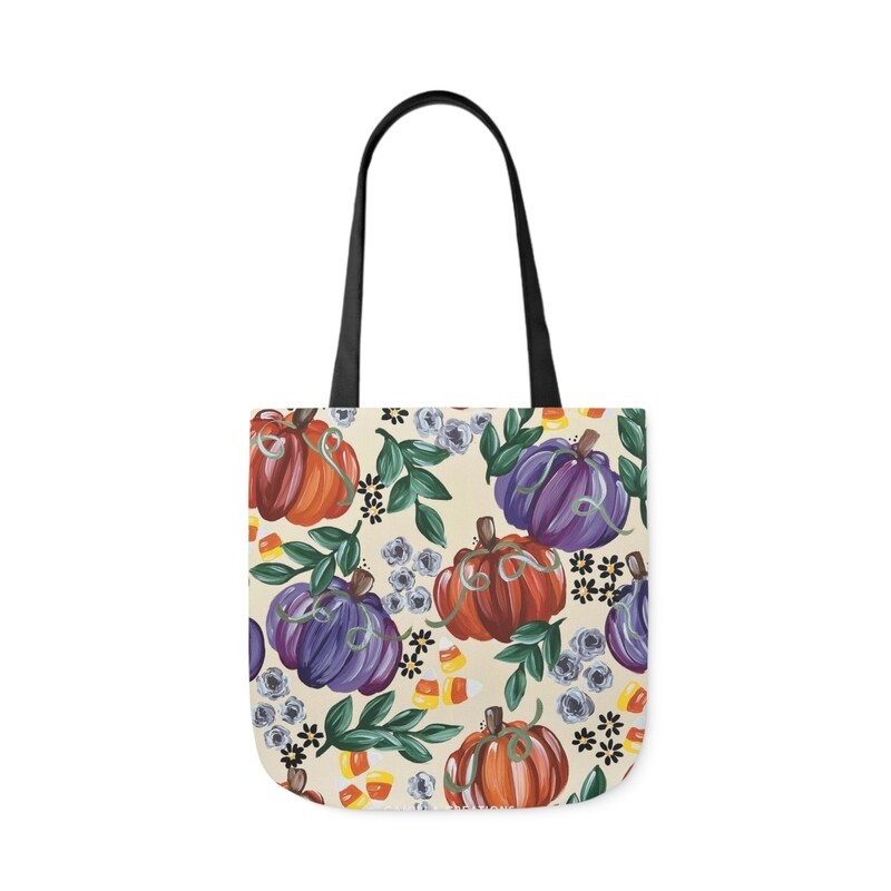 #13 Pumpkin Floral Tote Bag
