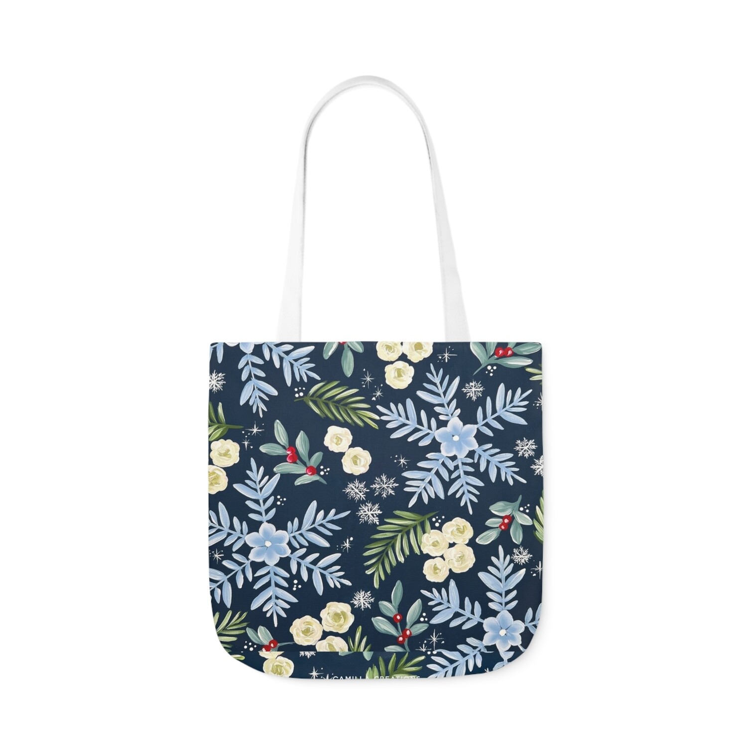 #3 Frosted Snowflake Tote Bag #3 Frosted Snowflake Tote Bag, SIZE: 13" x 13"