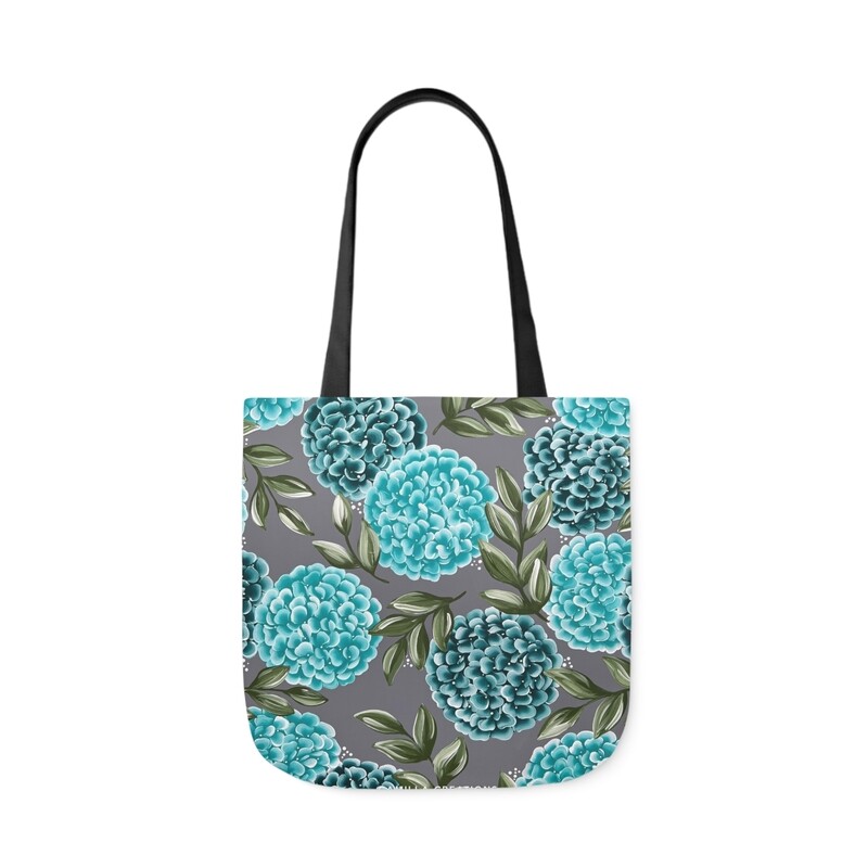#6 Teal Hydrangea Tote Bag