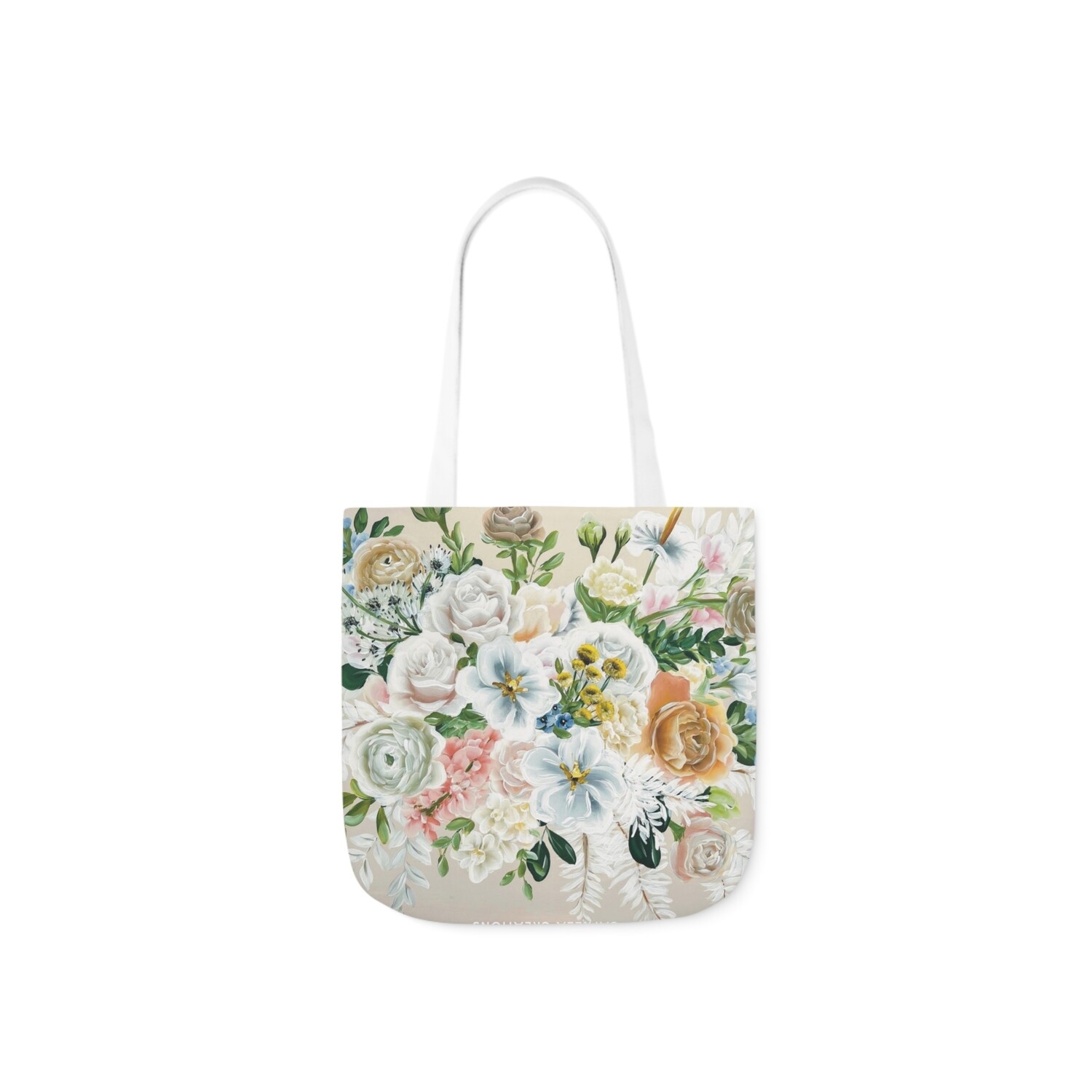 #8 Floral Tote Bag #8 Floral Tote Bag, SIZE: 13" x 13"