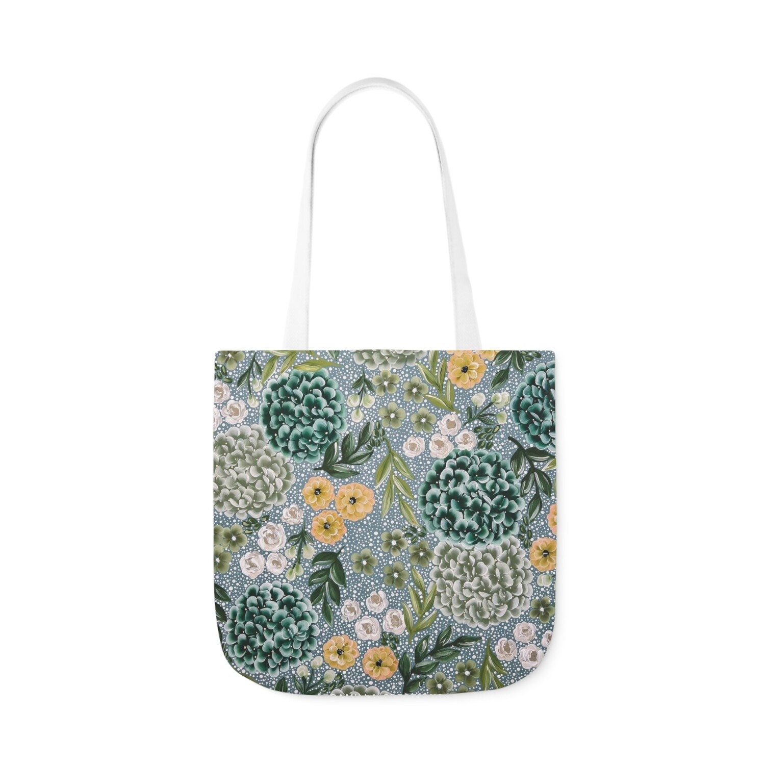 #16 CC Green Hydrangea Tote Bag #16 CC Green Hydrangea Tote Bag, SIZE: 13" x 13"