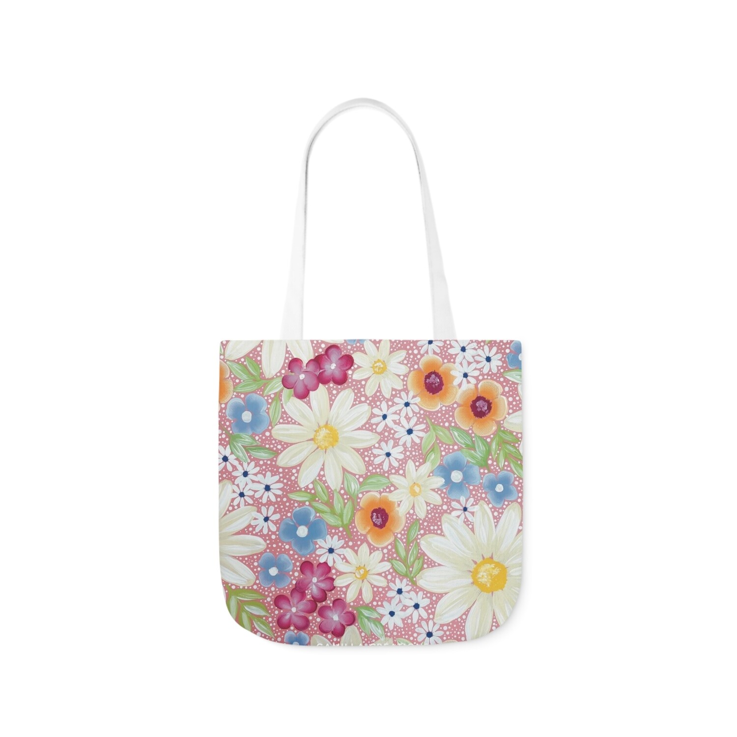 #19 Floral Tote Bag #19 Floral Tote Bag, SIZE: 13" x 13"