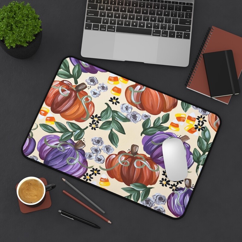 Fall Cream Pumpkin Desk Mat (3 sizes)