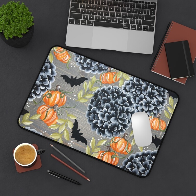 Bats + Hydrangeas Desk Mat (3 sizes)