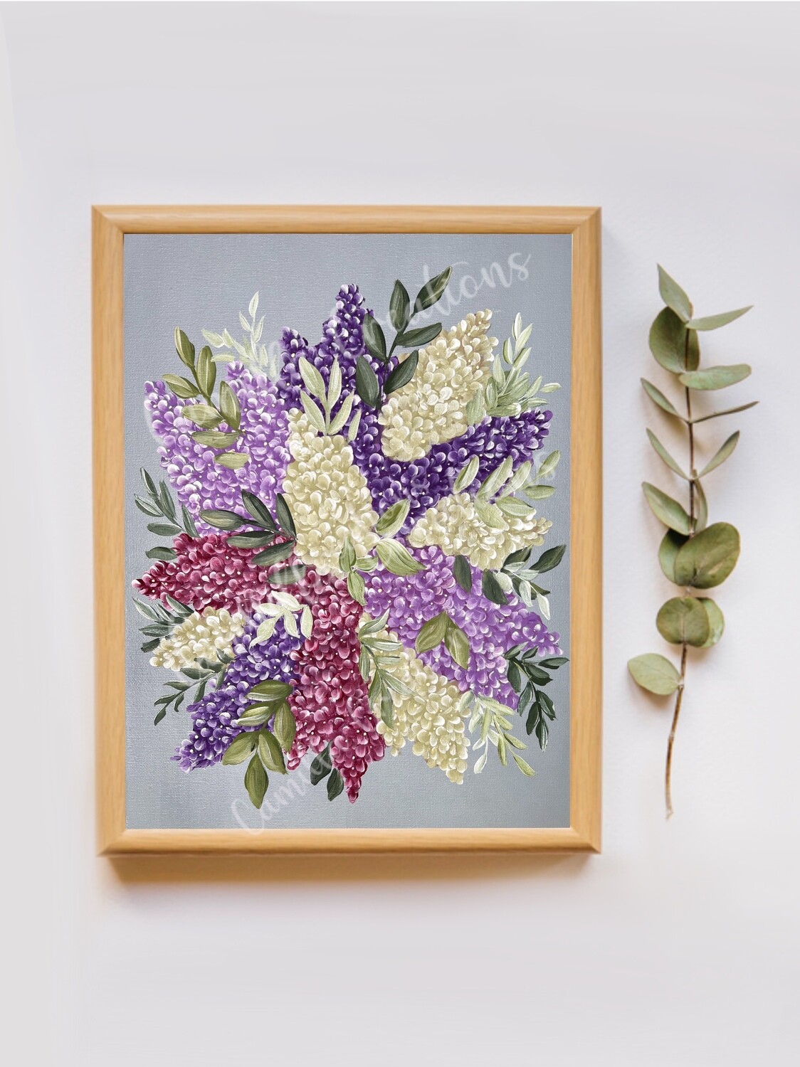 #90 Lilac Bouquet Floral Print