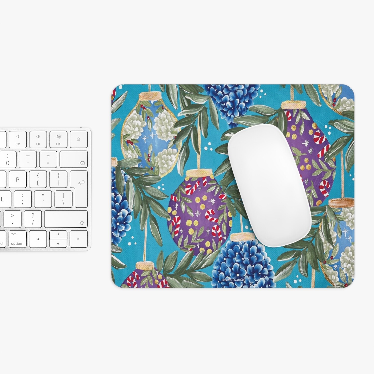 #21 Teal Ornament Rectangle Mouse Pad #21 Teal Ornament Rectangle Mouse Pad