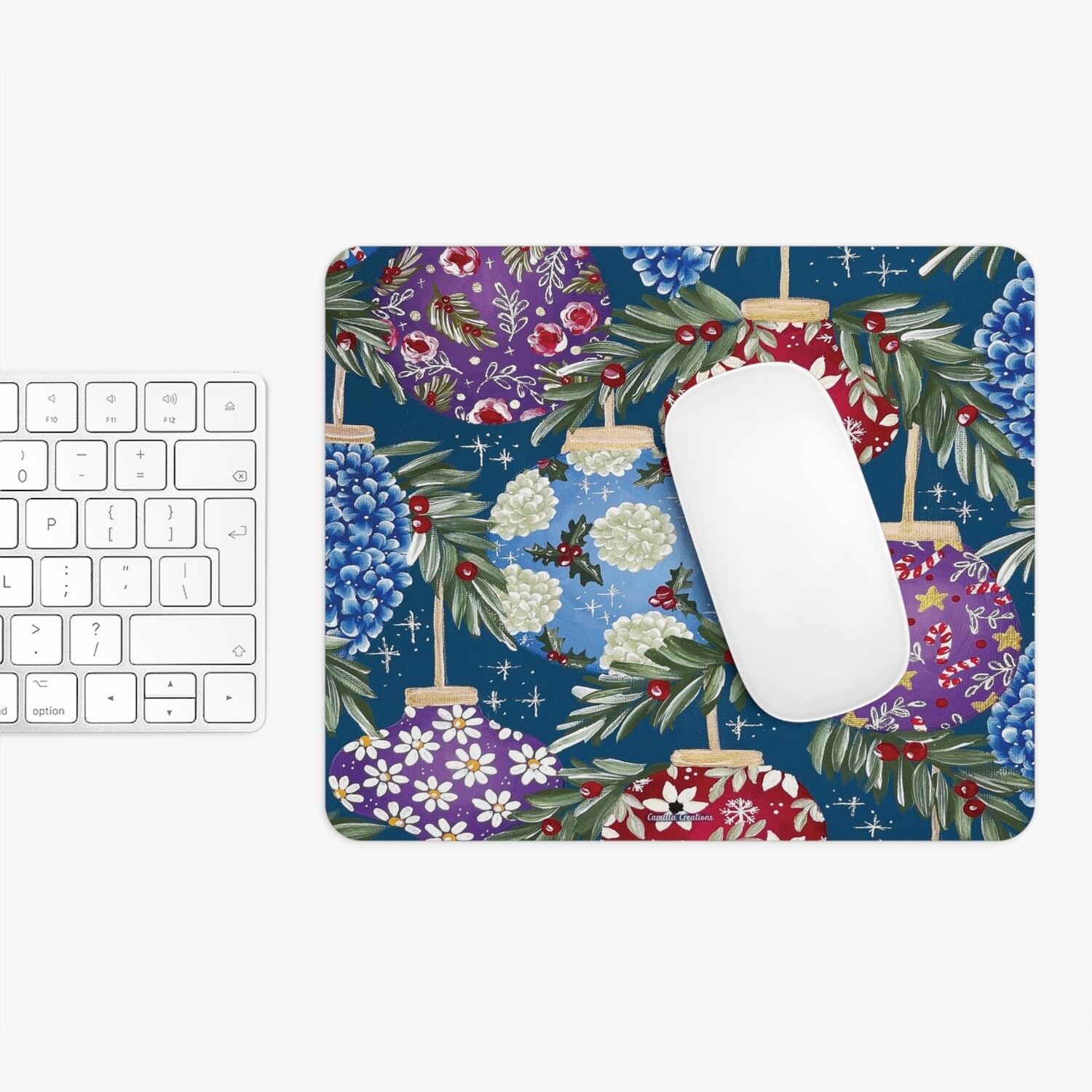 #22 Navy Ornament Rectangle Mouse Pad #22 Navy Ornament Rectangle Mouse Pad