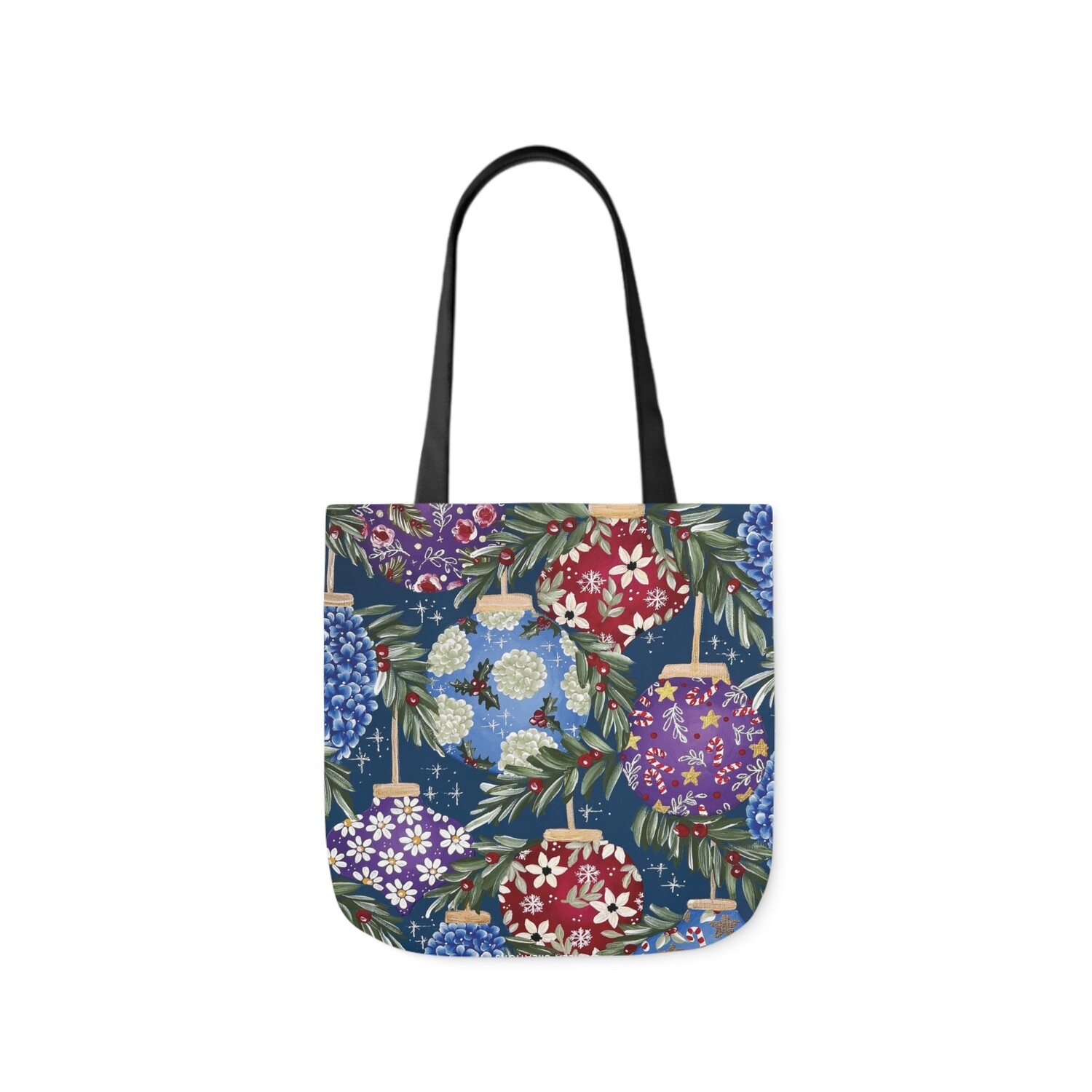 Navy Ornament Tote Bag Navy Ornament Tote Bag