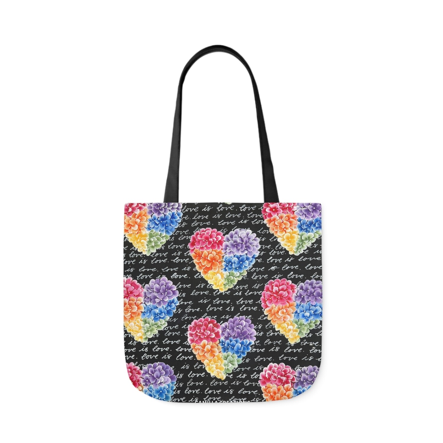 #24 RAINBOW HYDRANGEA HEART Tote Bag