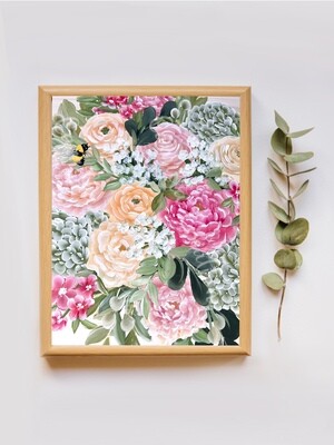 #99 Spring Bee Floral Print #99 Spring Bee Floral Print