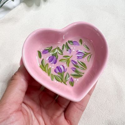 #2 Purple Tulip Jewelry Dish #2 Purple Tulip Jewelry Dish