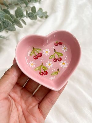 #5 Cherry Daisy Jewelry Dish