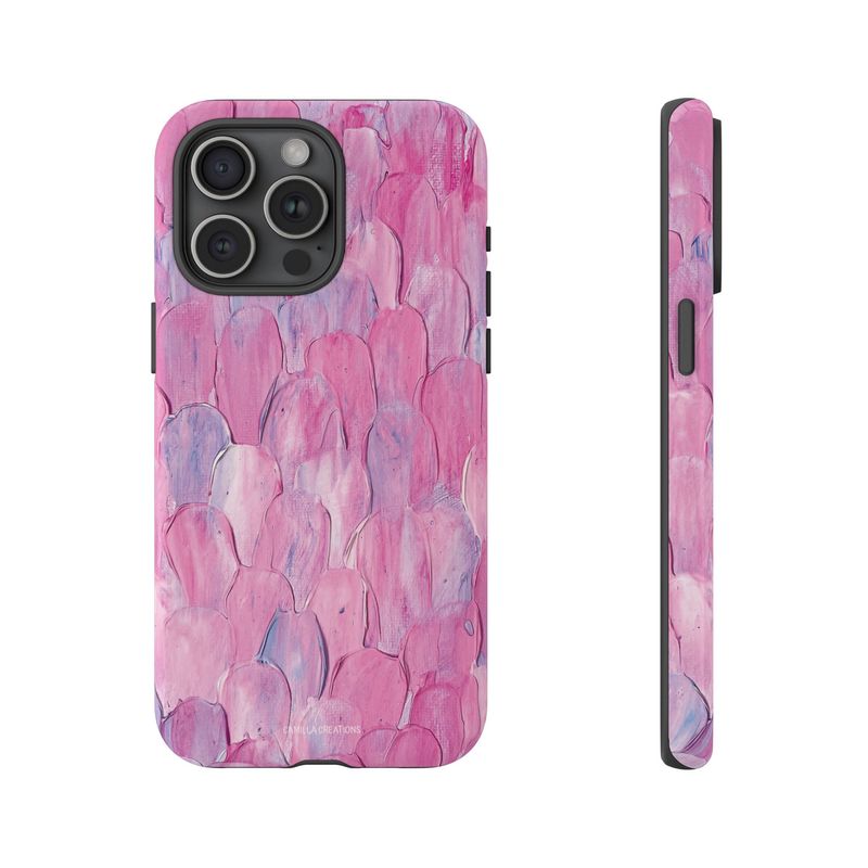 #9 Pink Texture Hard Phone Case