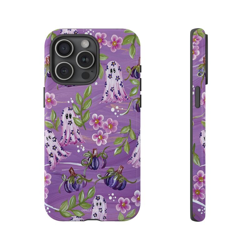 #12 Purple Ghost Hard Phone Case