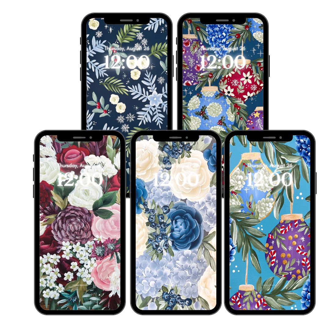 WINTER BUNDLE Background/Wallpaper (5 total)