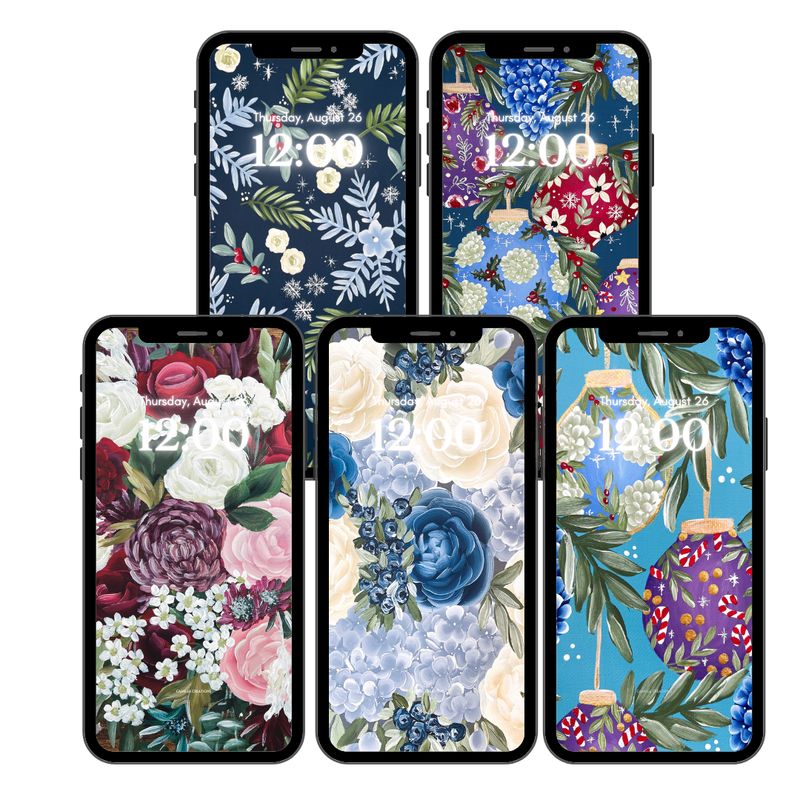 WINTER BUNDLE Background/Wallpaper (5 total) WINTER BUNDLE Background/Wallpaper (5 total)