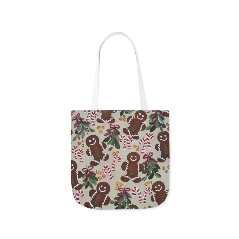 #39 Gingerbread Man Floral Tote Bag #39 Gingerbread Man Floral Tote Bag