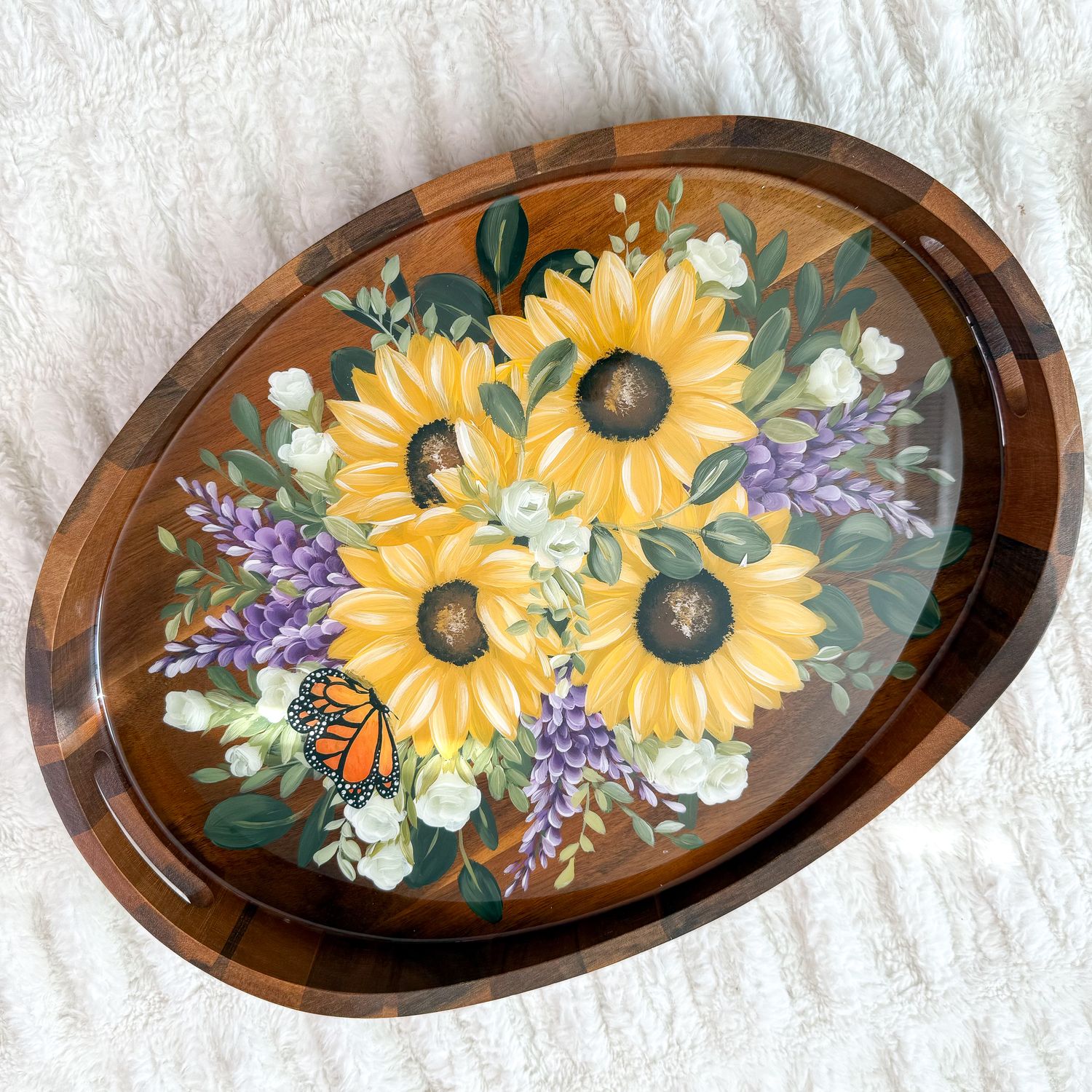 12" Round Tray With Resin 12" Round Tray With Resin