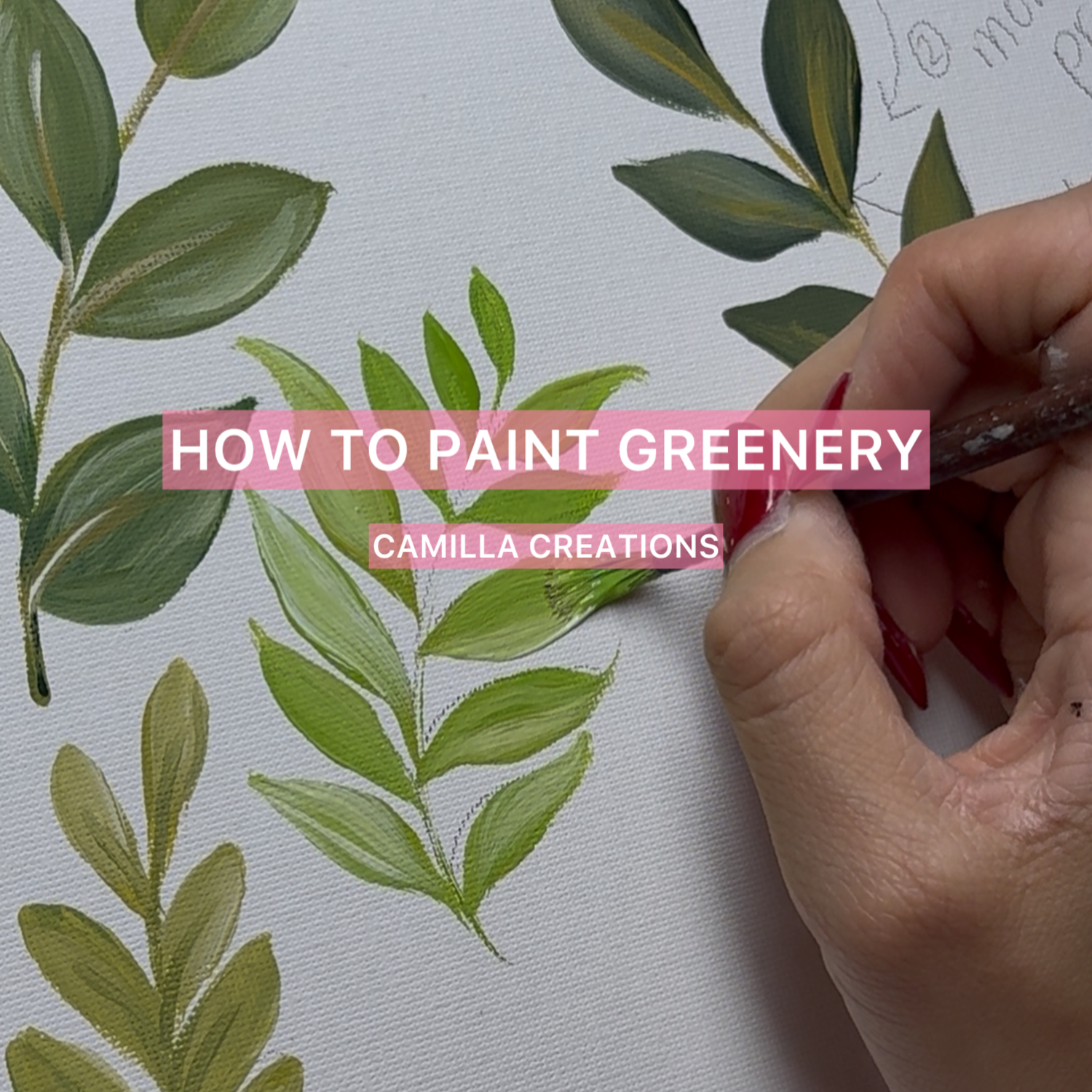 How to Paint Greenery - Tutorial Video 6