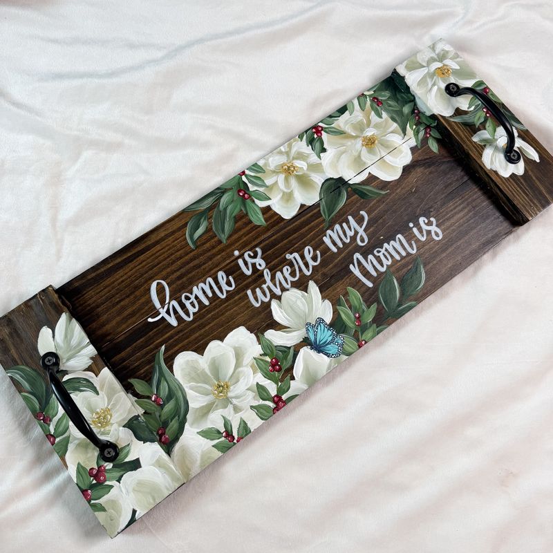 #1 Magnolia Coffee Table Wood Tray #1 Magnolia Coffee Table Wood Tray