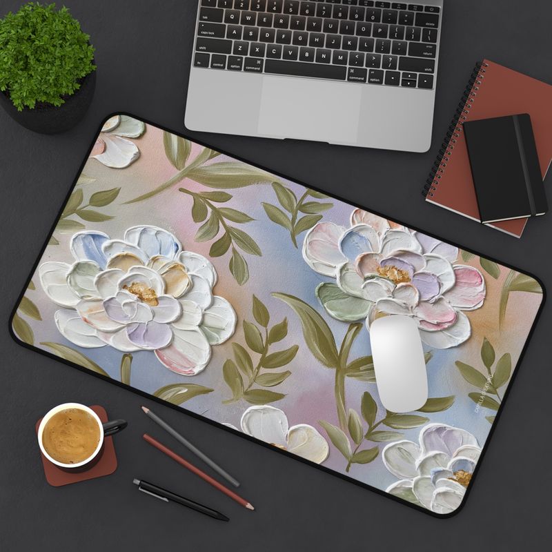 #22 Rainbow Textured Desk Mat