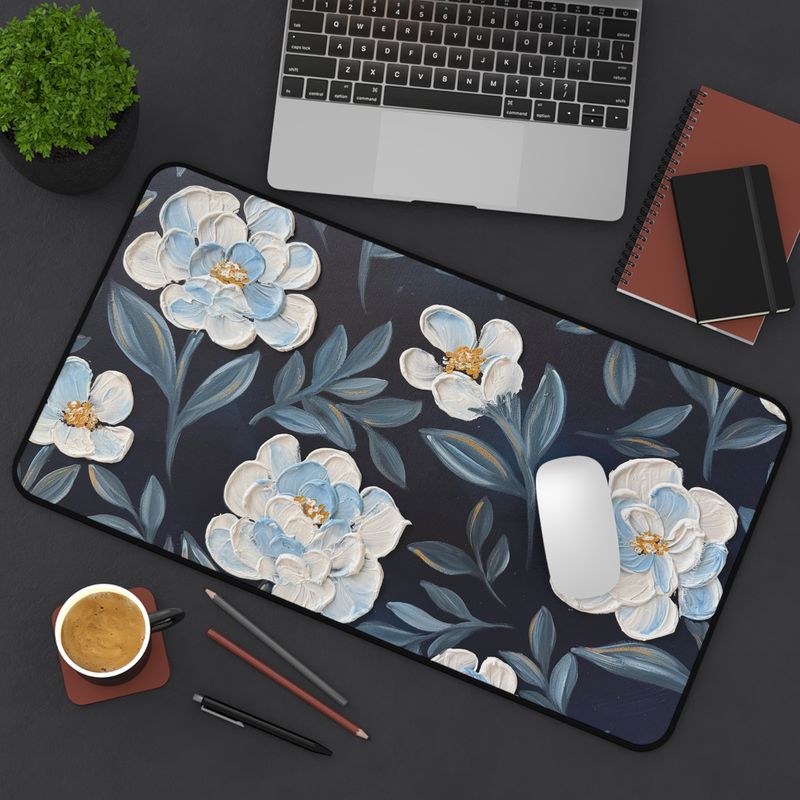 #23 Navy Blues Desk Mat