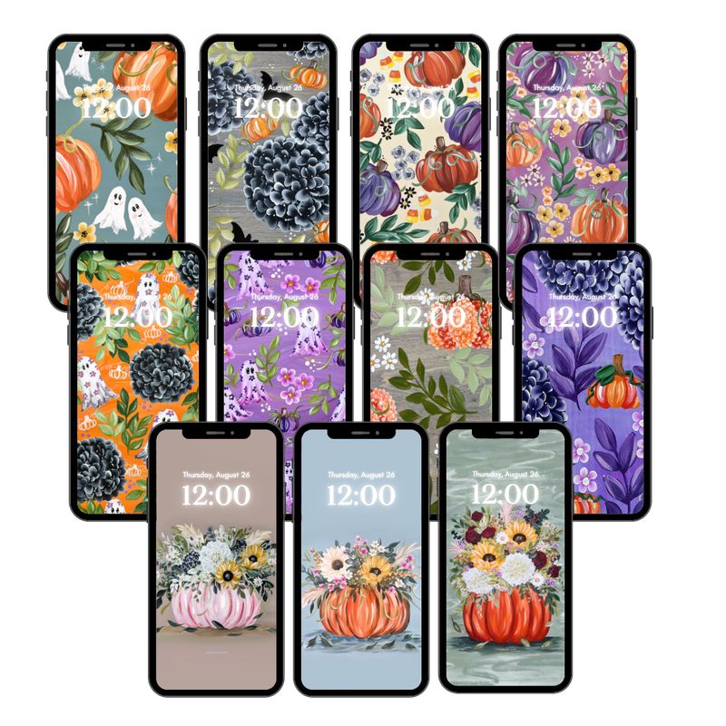 #3 Full Pumpkin BUNDLE of *11* Background/Wallpaper #3 Full Pumpkin BUNDLE of *11* Background/Wallpaper