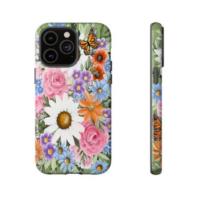 #1 Spring Floral Hard Phone Case