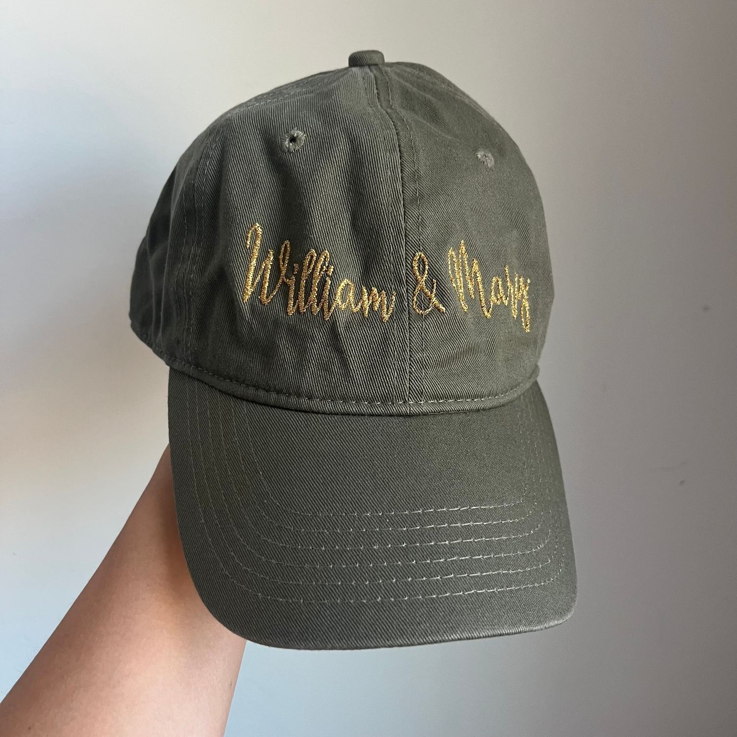 William & Mary Embroidered Hat - Green William & Mary Embroidered Hat - Green