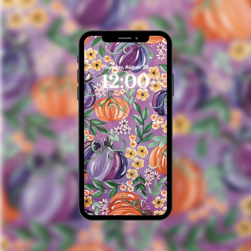#50 Purple Pumpkin Background/Wallpaper #50 Purple Pumpkin Background/Wallpaper
