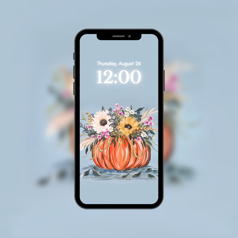 #48 PLAIN Pumpkin Vase Background/Wallpaper (1) #48 PLAIN Pumpkin Vase Background/Wallpaper (1)
