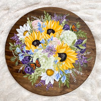 Hand-Painted Wood Rounds
