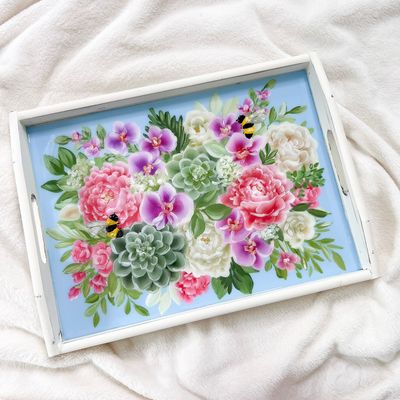 White Vintage Tray