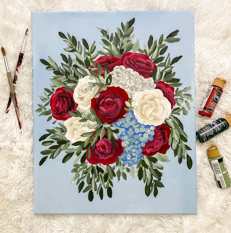 Custom Bouquet Large Canvas Custom Bouquet Large Canvas