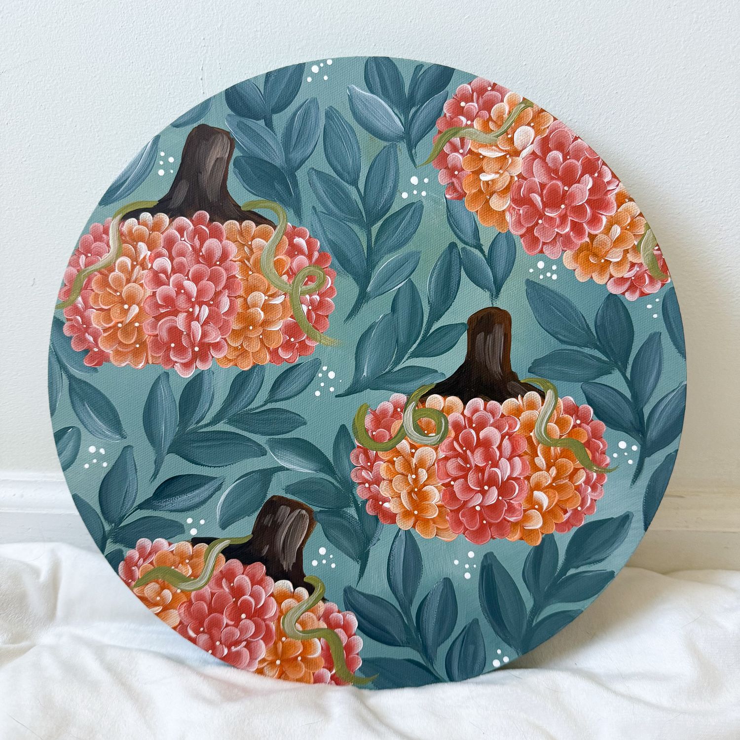 #4 Pumpkin 12" Canvas