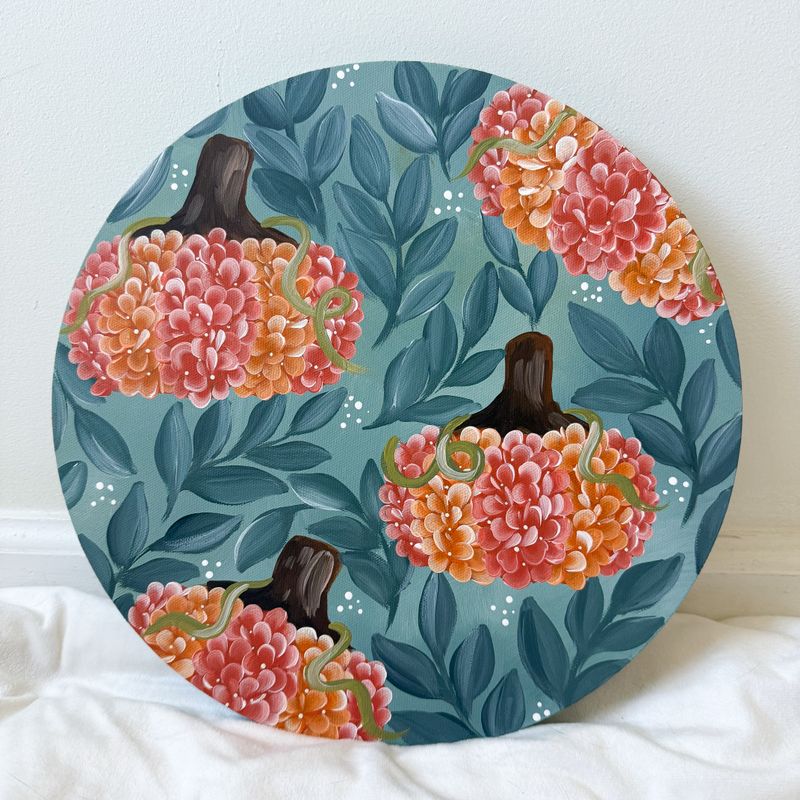 #4 Pumpkin 12" Canvas #4 Pumpkin 12" Canvas