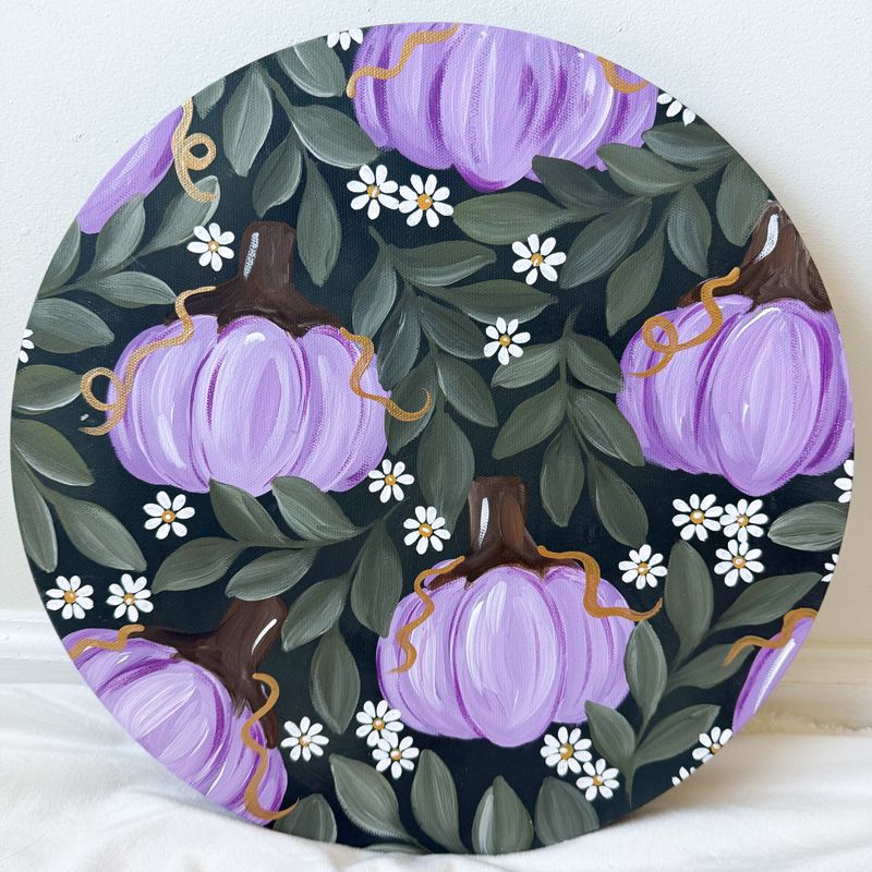 #13 Purple Pumpkin 14" Canvas #13 Purple Pumpkin 14" Canvas