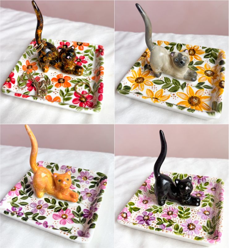 Custom Cat Jewelry Dish