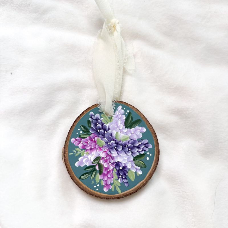 #3 Lilac Bouquet Ornament SMALL