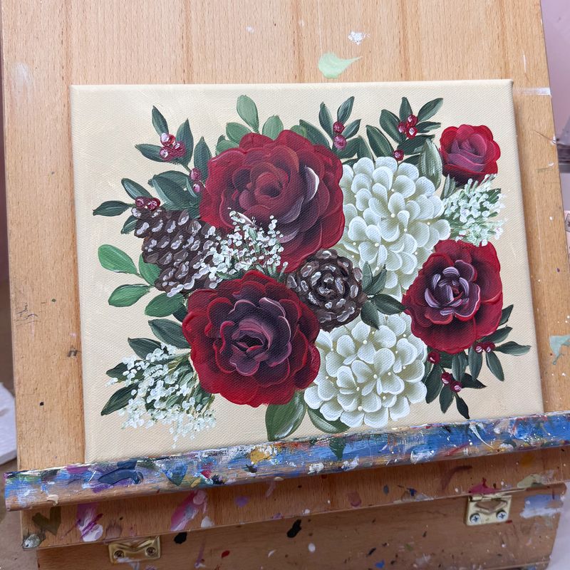 Winter Bouquet - 8x10 Canvas